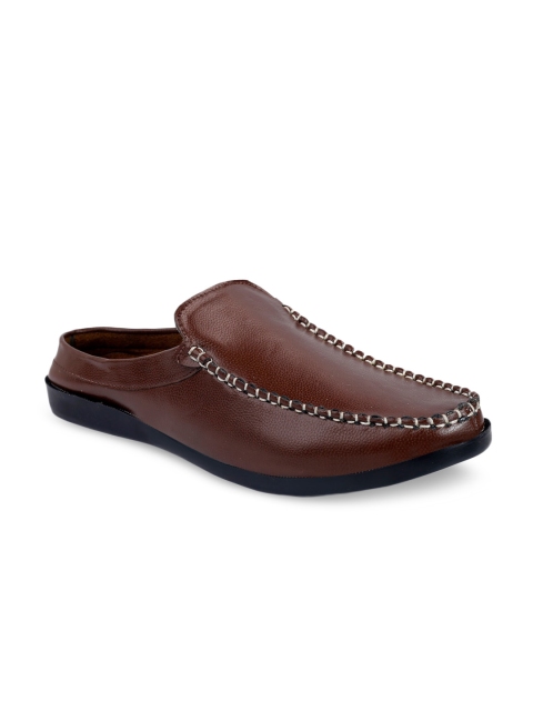 

Woakers Men Brown Solid Mules