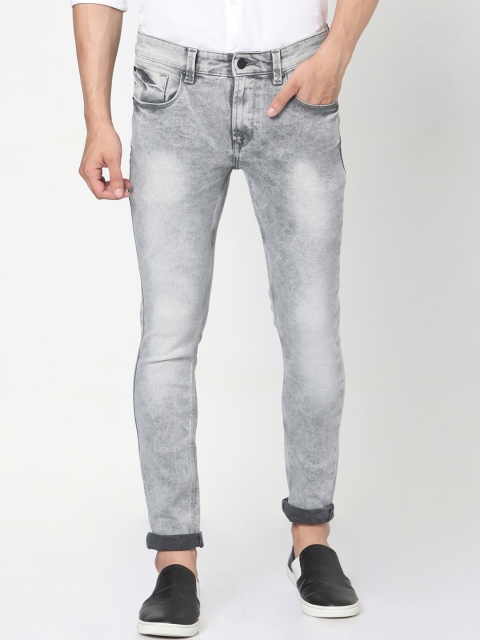 

SPYKAR Men Grey Pure Cotton Skinny Fit Jeans