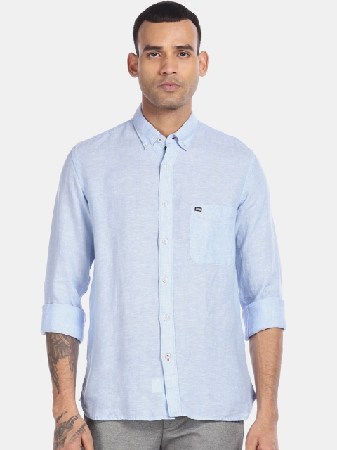 

Arrow Sport Men Blue Cotton Solid Casual Shirt
