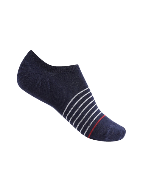 

Ajile by Pantaloons Men Navy Blue & White Striped Ankle Length Socks
