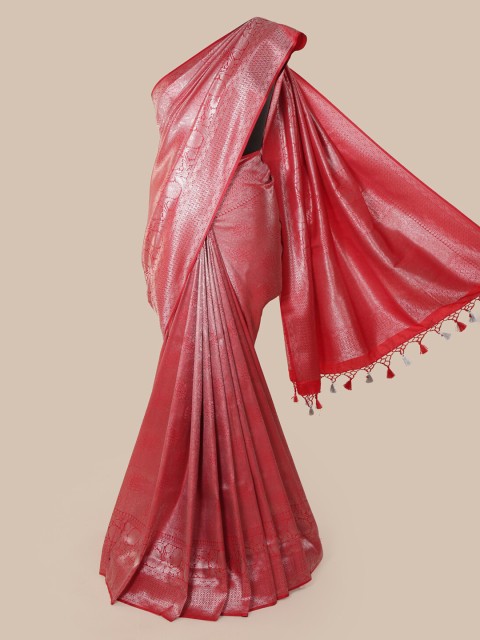 

Pothys Red Pure Silk Woven Design Banarasi Saree