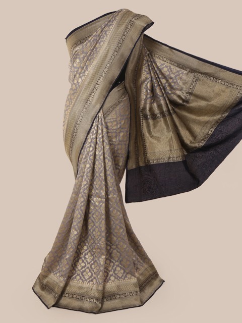 

Pothys Grey Pure Silk Woven Design Banarasi Saree