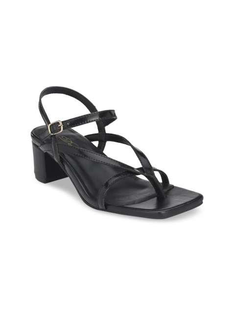 

Delize Women Black Solid Block Heels