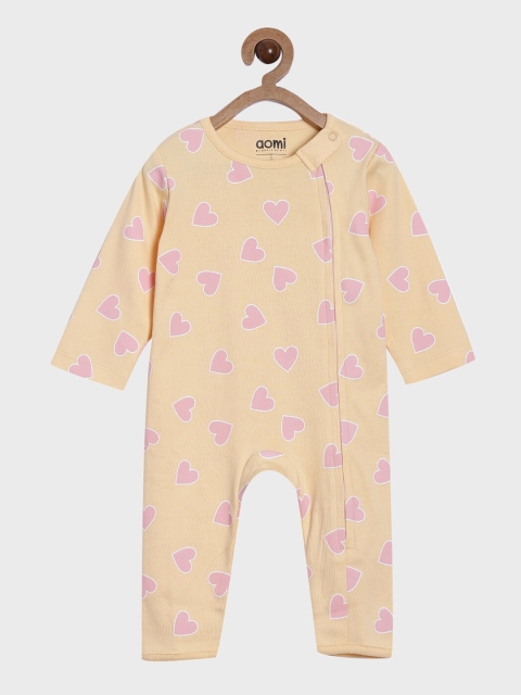 

Aomi Kids Yellow Printed Romper