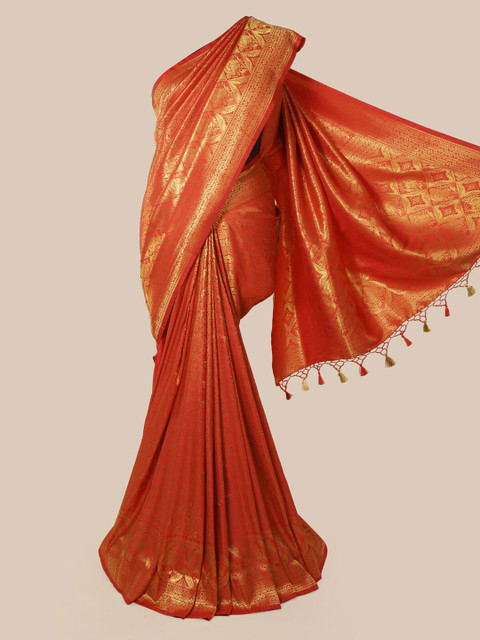 

Pothys Red Pure Silk Woven Design Banarasi Saree