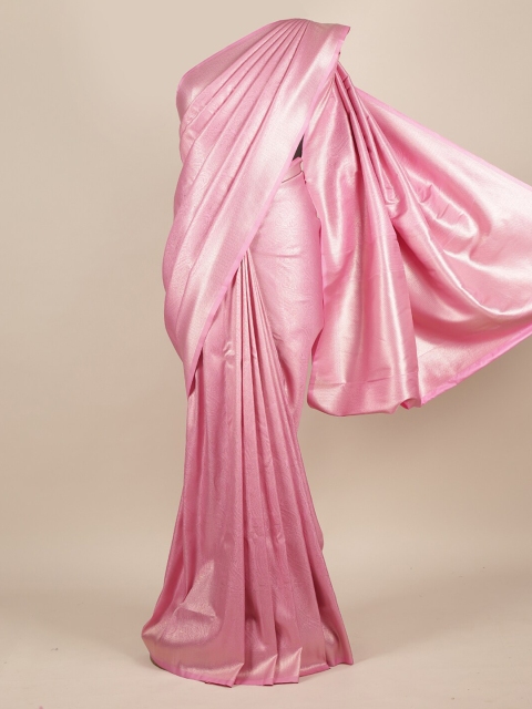 

Pothys Pink & Silver-Coloured Jute Silk Woven Design Saree