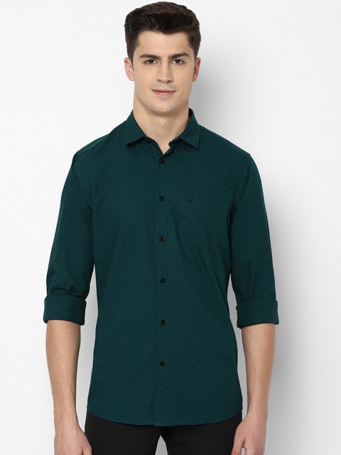 

Allen Solly Men Green Slim Fit Printed Casual Shirt