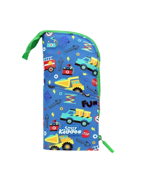 

Smily Kiddos Kids Black & Green Printed Pencil Pouch, Blue
