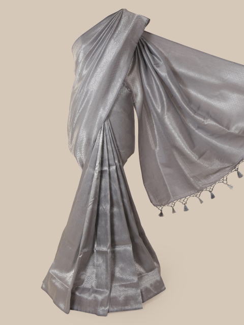 

Pothys Grey Pure Silk Woven Design Banarasi Saree