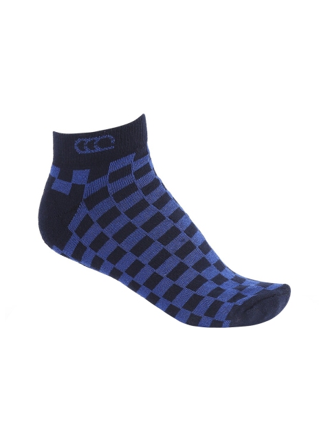 

Ajile by Pantaloons Men Blue & Back Checked Ankle-Length Socks