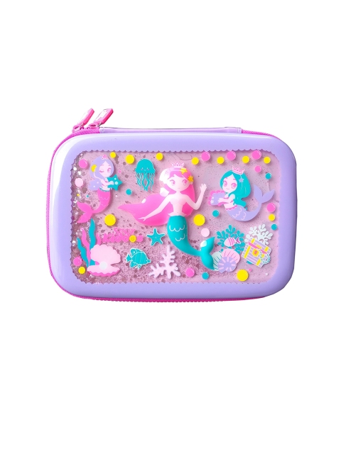

Smily Kiddos Kids Pink & Purple Mermaid Theme Sparkle Pencil Case