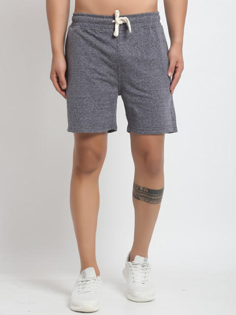 

Club York Men Navy Blue Solid Regular Fit Regular Shorts