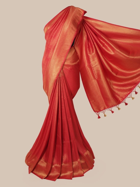

Pothys Red Pure Silk Woven Design Banarasi Saree