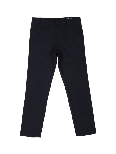 

Allen Solly Junior Boys Black Slim Fit Solid Chinos