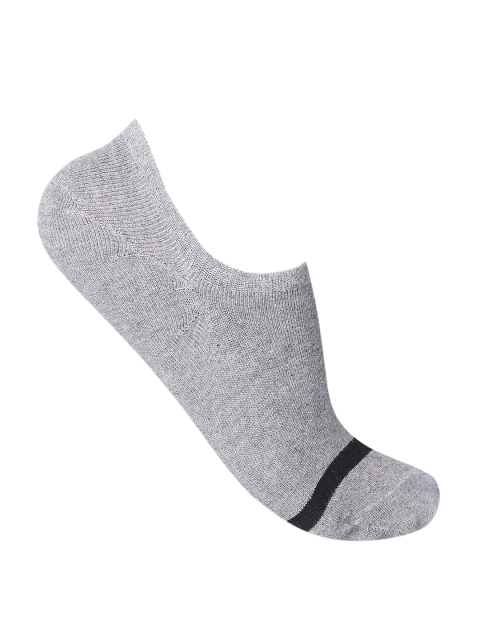 

Ajile by Pantaloons Men Solid Grey Melange & Black Shoe-Liners