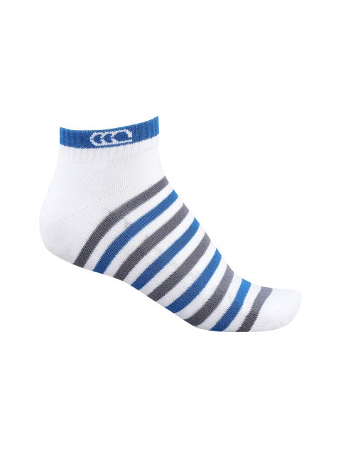 

Ajile by Pantaloons Men White & Blue Striped Socks
