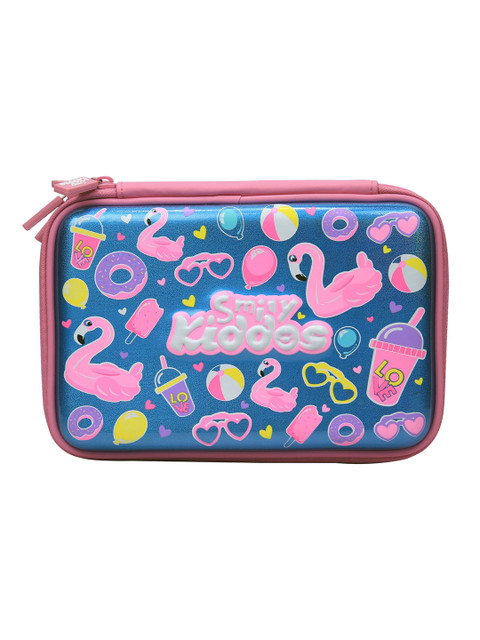 

Smily Kiddos Kids Blue & Pink Fancy Double Compartment Pencil Case