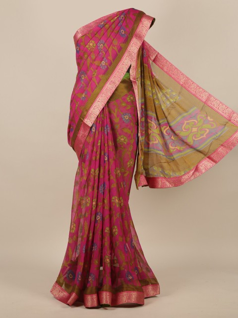 

Pothys Magenta Woven Design Saree