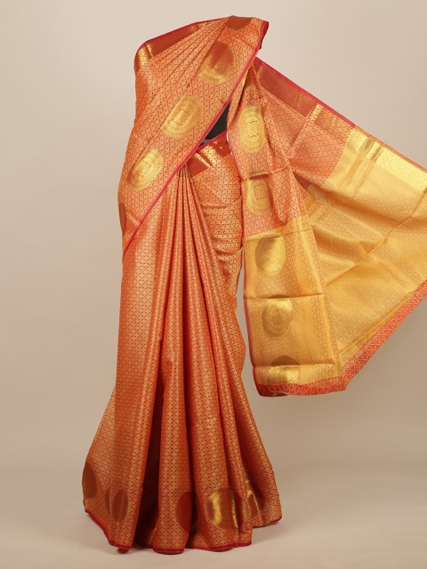 

Pothys Red Woven Design Saree
