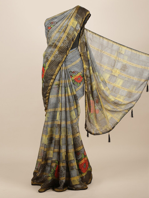 

Pothys Grey Woven Design Saree