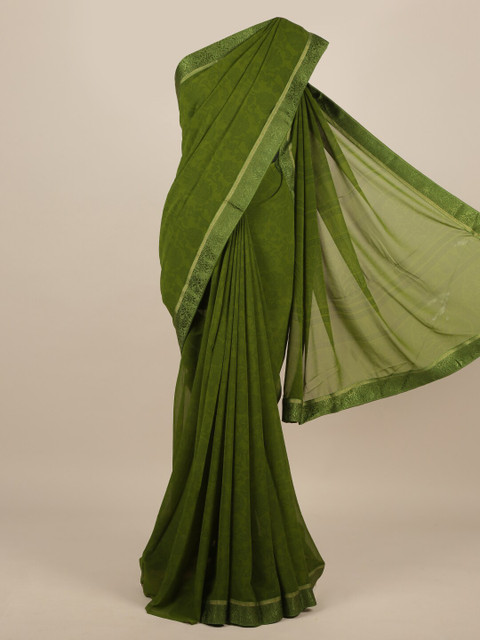 

Pothys Green Woven Design Saree