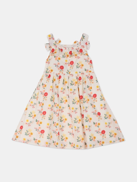 

Cherokee Girls White Printed A-Line Dress