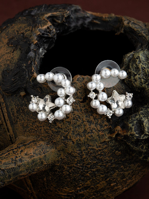 

E2O Silver-Plated Star Design Contemporary Studs