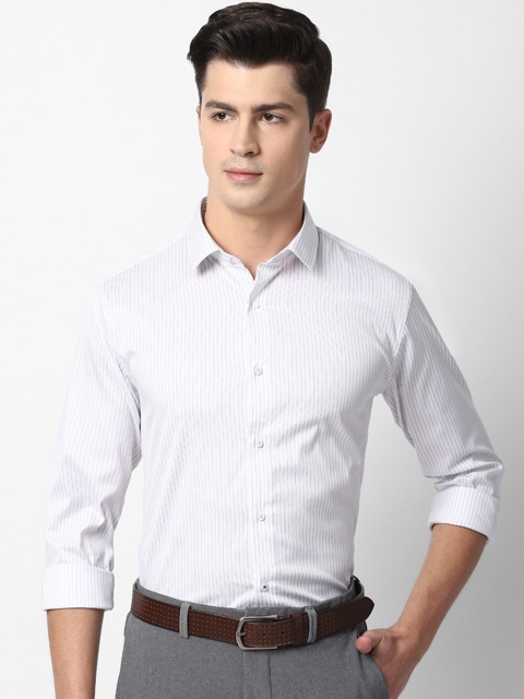 

Louis Philippe Sport Men White & Black Slim Fit Striped Casual Shirt
