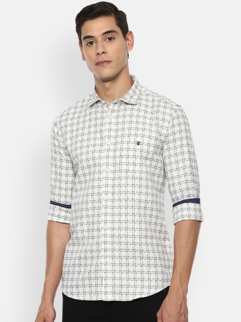 

Louis Philippe Jeans Men White & Black Super Slim Fit Printed Casual Shirt
