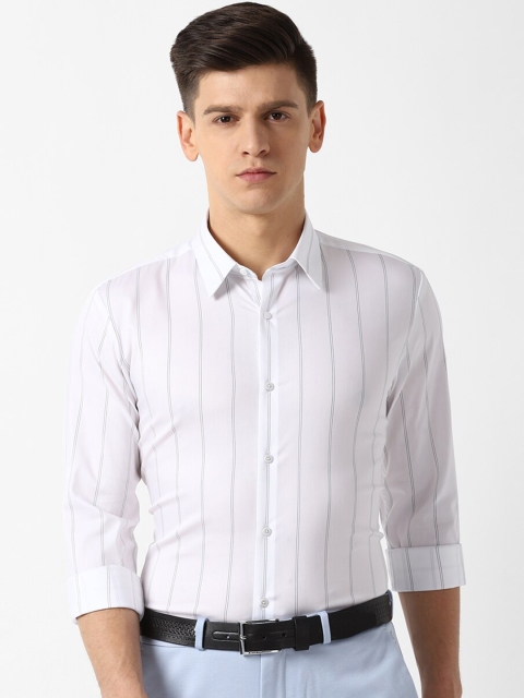 

Louis Philippe Sport Men White & Black Slim Fit Striped Casual Shirt