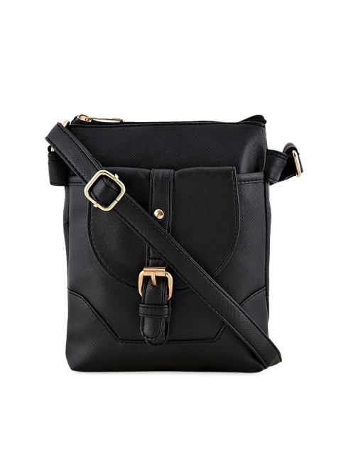 

Lychee bags Black Solid Sling Bag