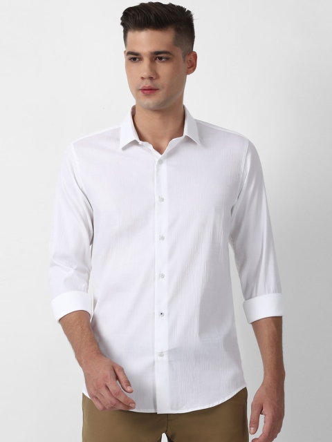 

Louis Philippe Sport Men White Slim Fit Solid Casual Shirt