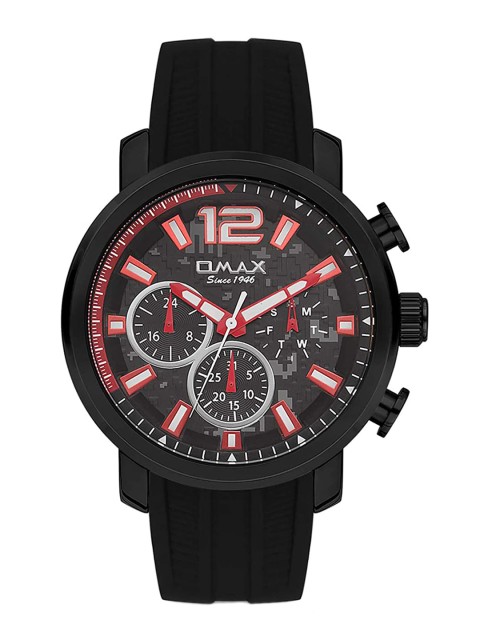 

Omax Men Black Analogue Watch