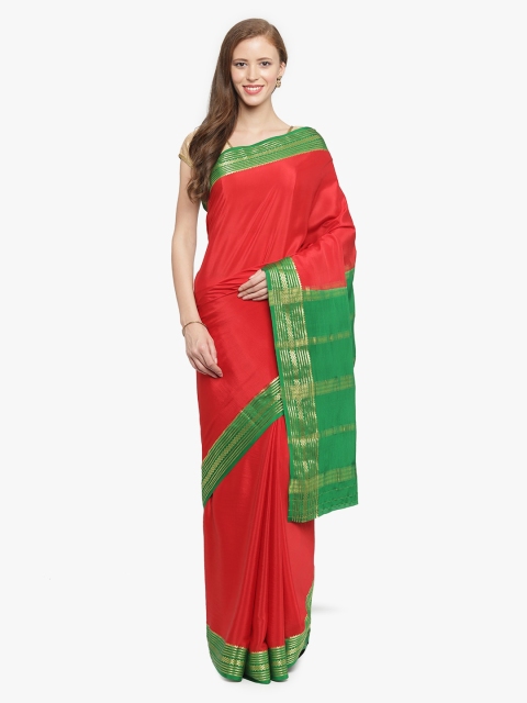 

Sudarshan Silks Red Solid Mysore Silk Saree