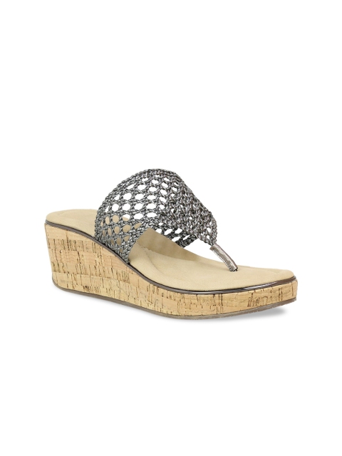 

Inc 5 Women Grey Woven Design Wedges