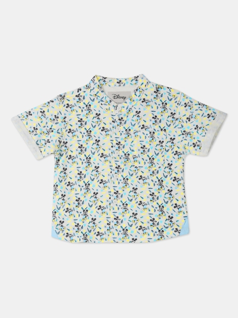 

Colt Boys Disney White & Black Pure Cotton Regular Fit Printed Casual Shirt