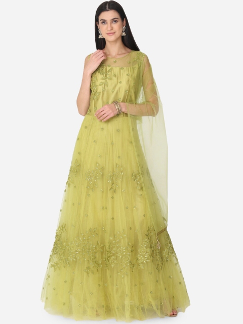 

BOMBAY SELECTIONS Womens Green Solid Kurta
