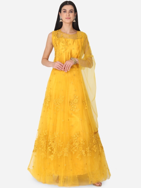 

BOMBAY SELECTIONS Women Solid Mustard Kurta