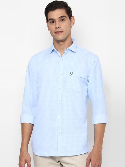 

Allen Solly Men Blue Slim Fit Checked Casual Shirt
