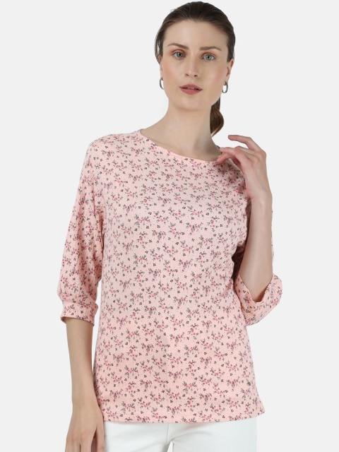 

Monte Carlo Pink Floral Printed Regular Top