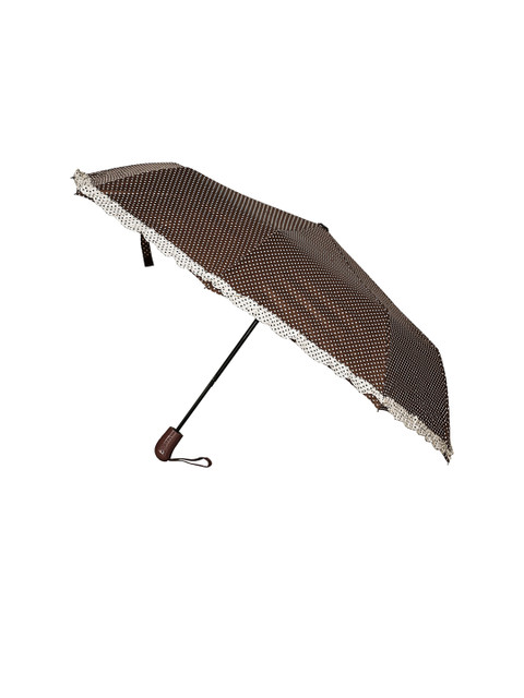 

LOOM LEGACY Brown & White Printed 3-Fold Umbrella