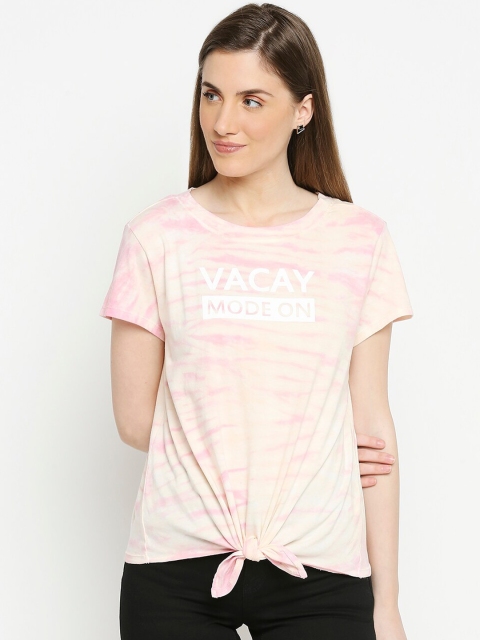 

People Pink Printed Regular Top