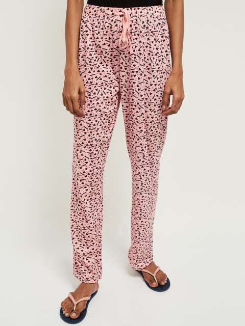 

Max Women Pink Mickey Mouse Printed Lounge Pants