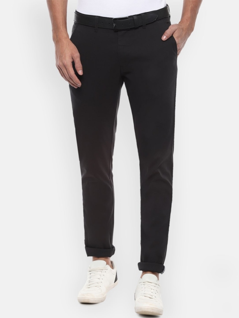 

Van Heusen Sport Men Black Slim Fit Solid Regular Trousers