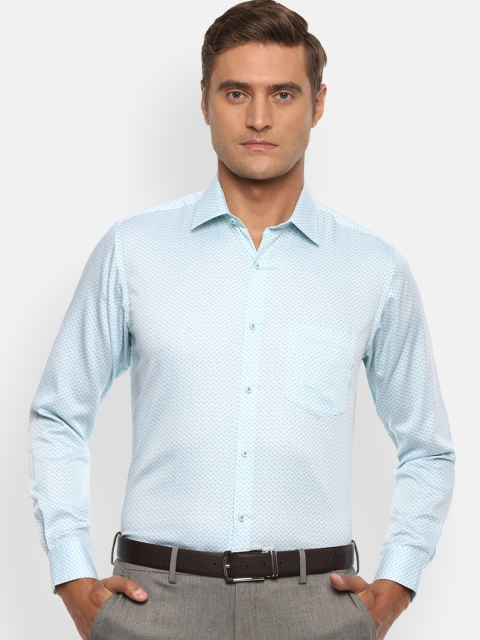 

Van Heusen Men Blue Regular Fit Printed Formal Shirt