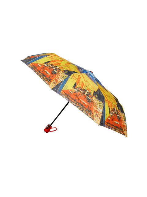 

LOOM LEGACY Unisex Yellow & Orange Printed 3 Fold Fancy Umbrella