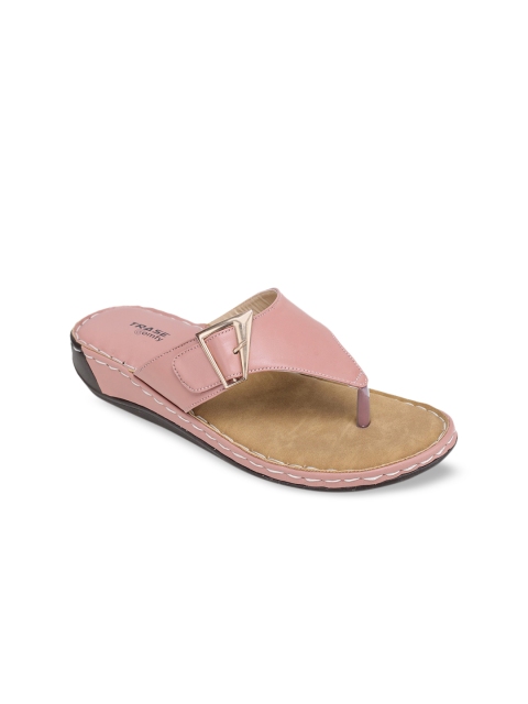 

TRASE Women Pink Solid Nessa Open Toe Flats
