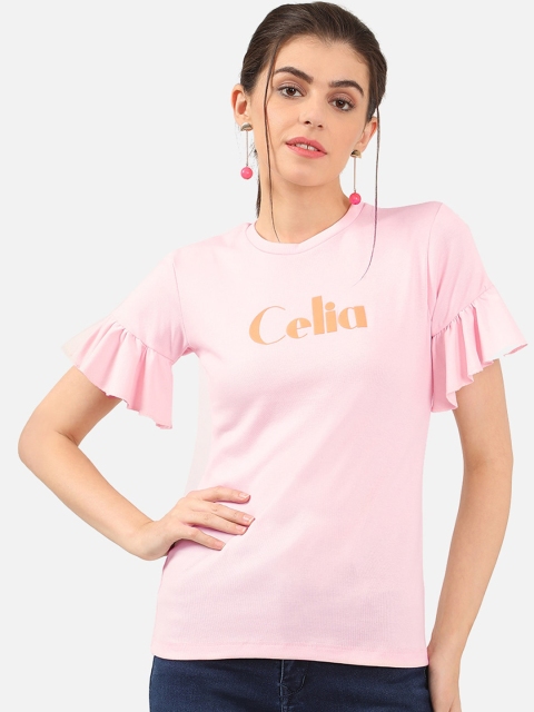 

V2 Value & Variety Pink & Orange Regular Top