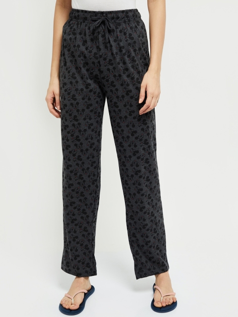 

Max Women Grey Mickey Mouse Printed Lounge Pants