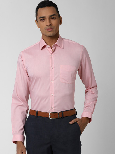 

Peter England Men Pink Regular Fit Solid Formal Shirt